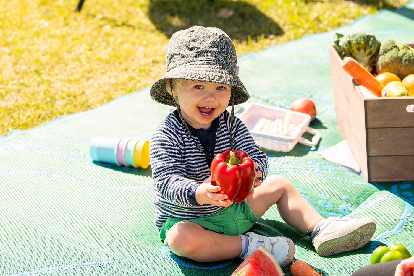 Child with capsicum